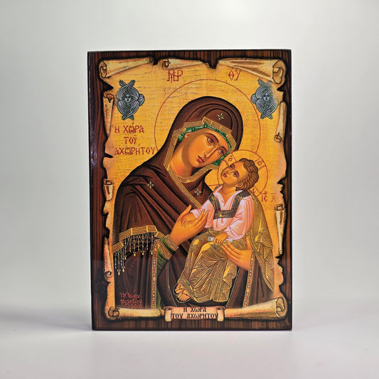 Mother of God Byzantine Icon – Made in Greece