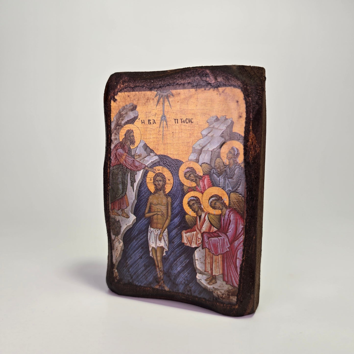 Baptism of the Lord Byzantine Icon – Made in Greece