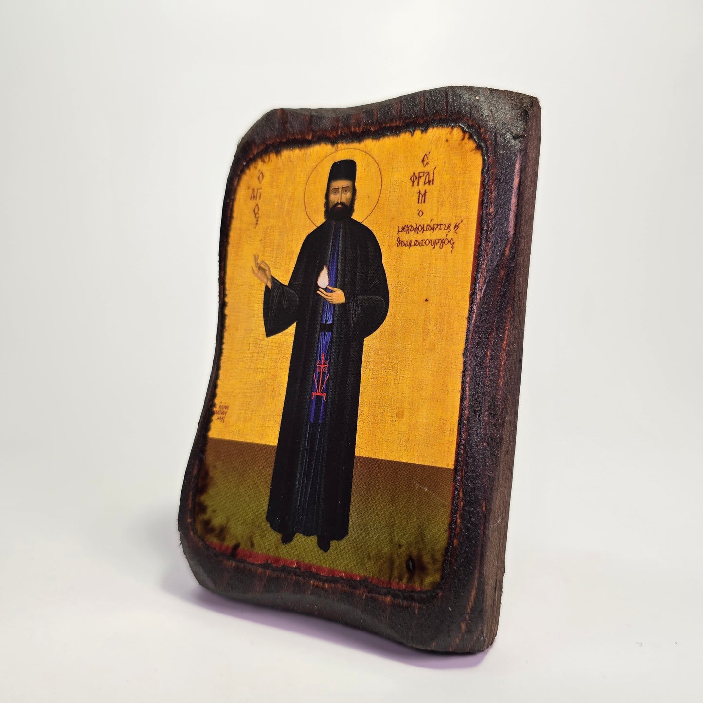 St. Ephraim the New Martyr – Byzantine Icon on Wood