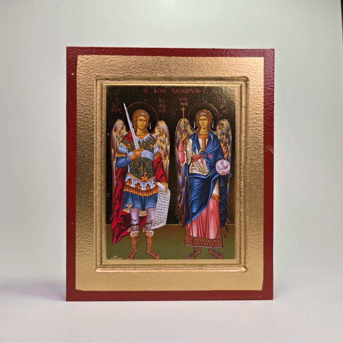 Archangels Michael & Gabriel Byzantine Icon – Made in Greece