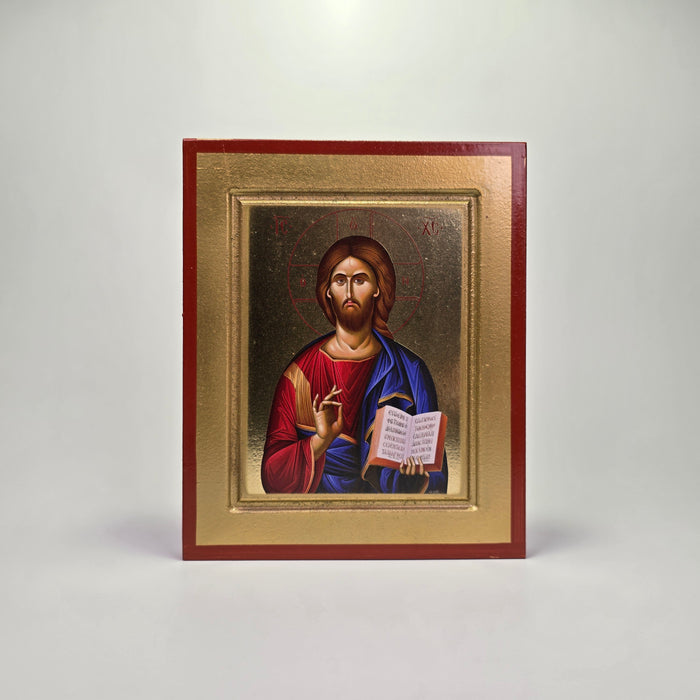 Jesus Christ the Pantocrator Byzantine Icon – Made in Greece