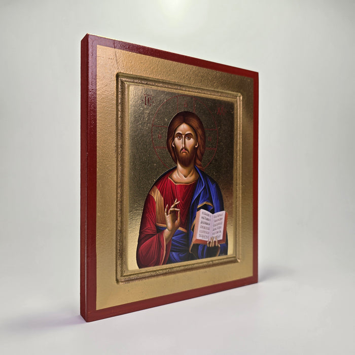 Jesus Christ the Pantocrator Byzantine Icon – Made in Greece