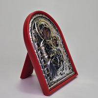 Panagia Portaitissa (Iveron) Silver & Gold-Plated Icon
