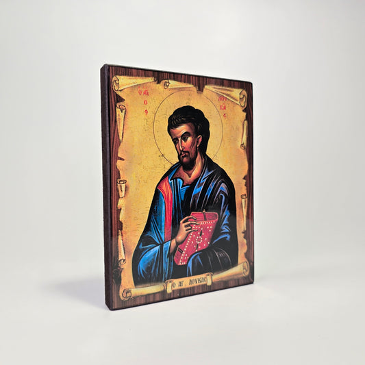 Saint Luke the Evangelist Byzantine Icon – Made in Greece