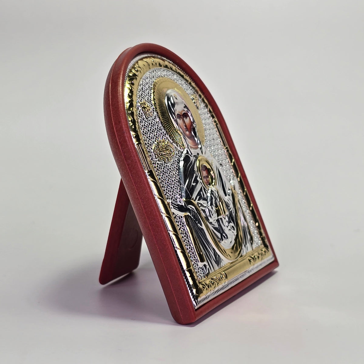 Theotokos “Our Lady of the Sign” Silver & Gold-Plated Icon