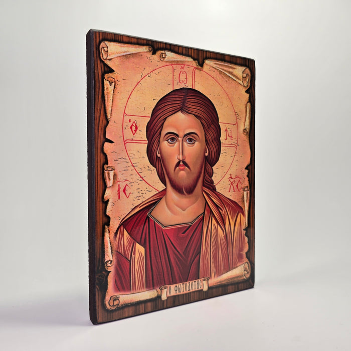 Jesus Christ the Light-Giver Byzantine Icon – Made in Greece, Patra
