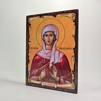 Saint Melpomene the Holy One Byzantine Icon – Made in Greece