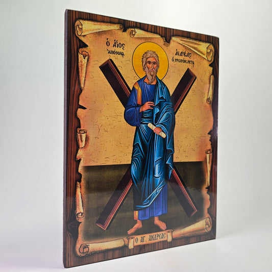 Saint Andrew the First-Called Apostle Byzantine Icon – Made in Greece