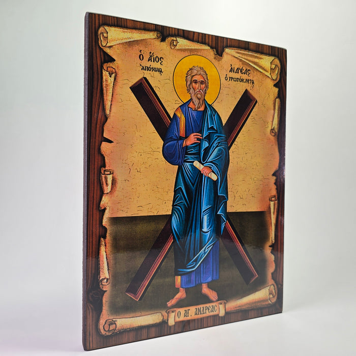 Saint Andrew the First-Called Apostle Byzantine Icon – Made in Greece, Patra
