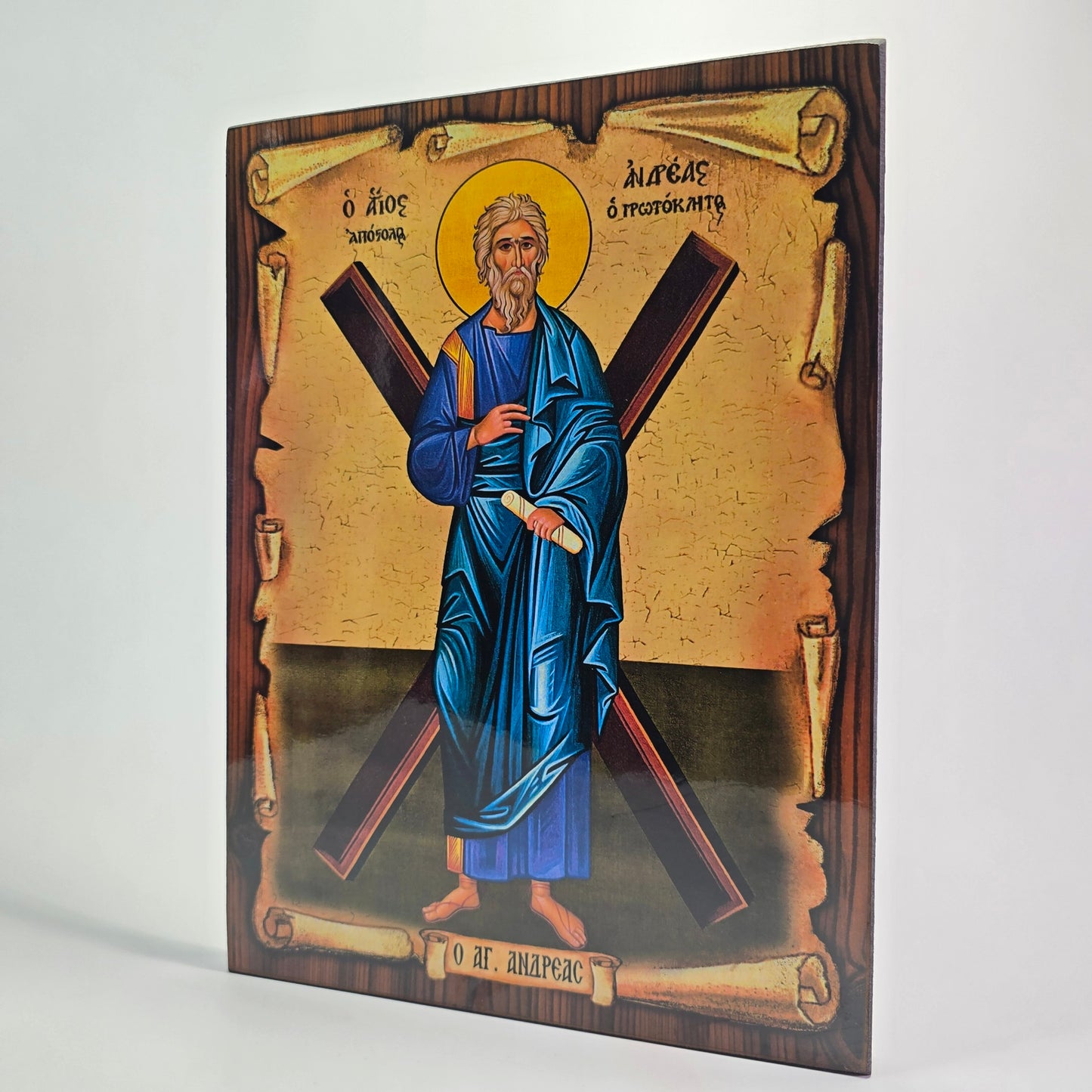 Saint Andrew the First-Called Apostle Byzantine Icon – Made in Greece