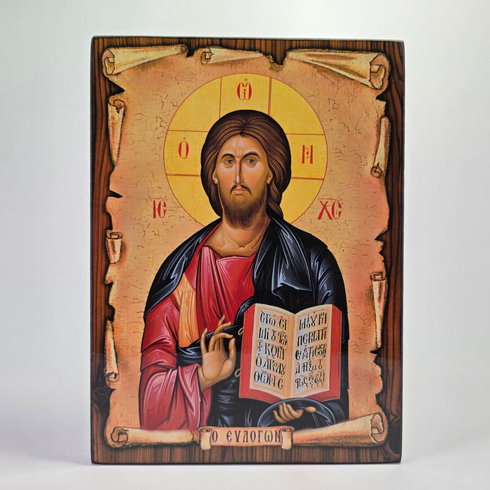 Jesus Christ the Blesser Byzantine Icon – Made in Greece