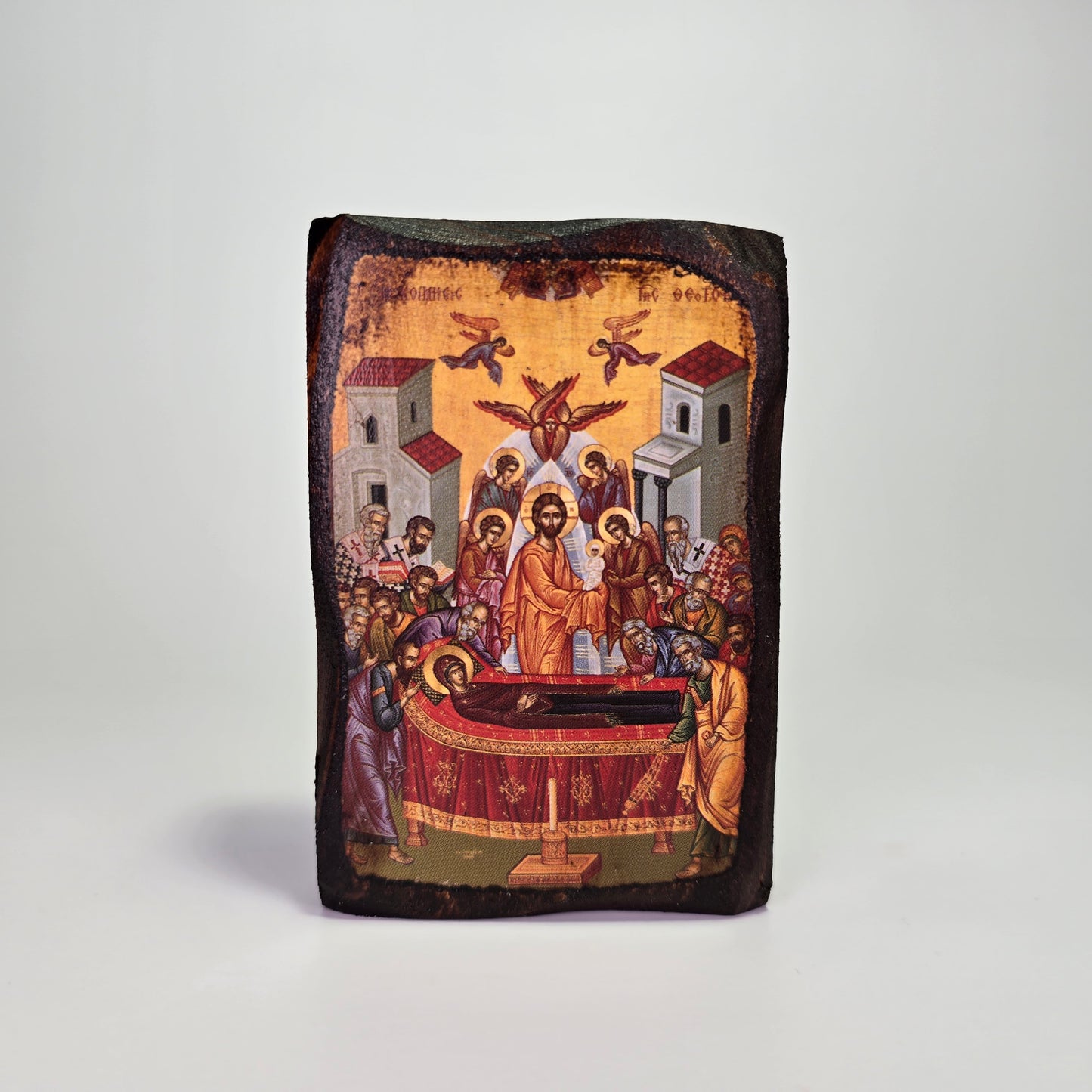 Dormition of the Theotokos Byzantine Icon – Made in Greece