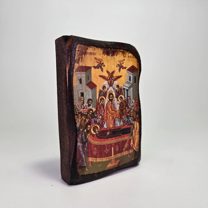 Dormition of the Theotokos – Byzantine Icon | Made in Greece (Mount Athos)
