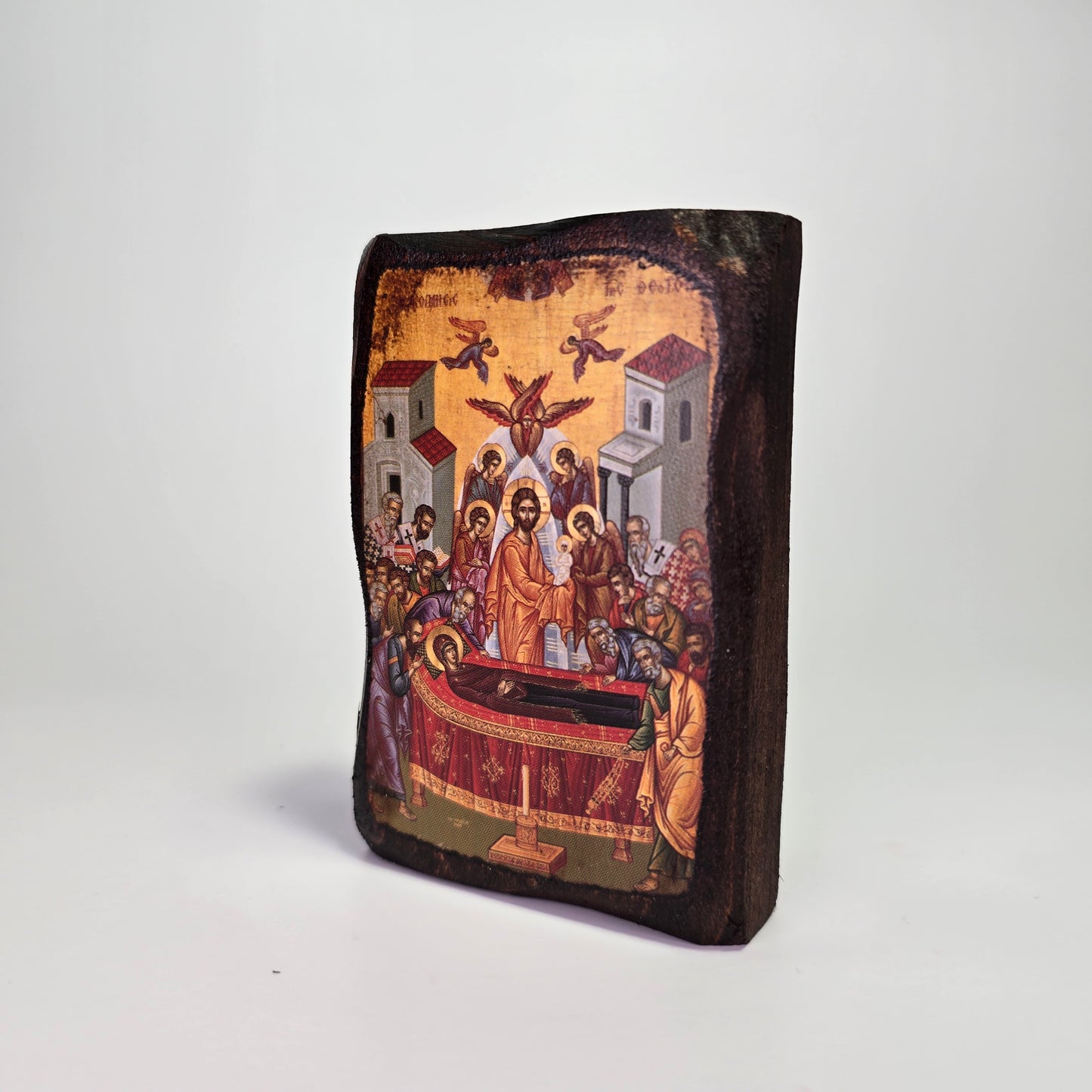 Dormition of the Theotokos Byzantine Icon – Made in Greece