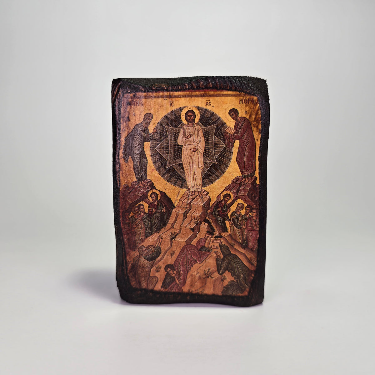 Transfiguration of the Savior Byzantine Icon – Handcrafted in Greece, Mount Athos