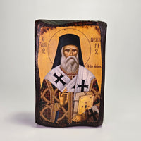 St. Nektarios Byzantine Icon – Made in Greece