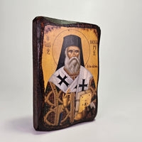 St. Nektarios Byzantine Icon – Made in Greece