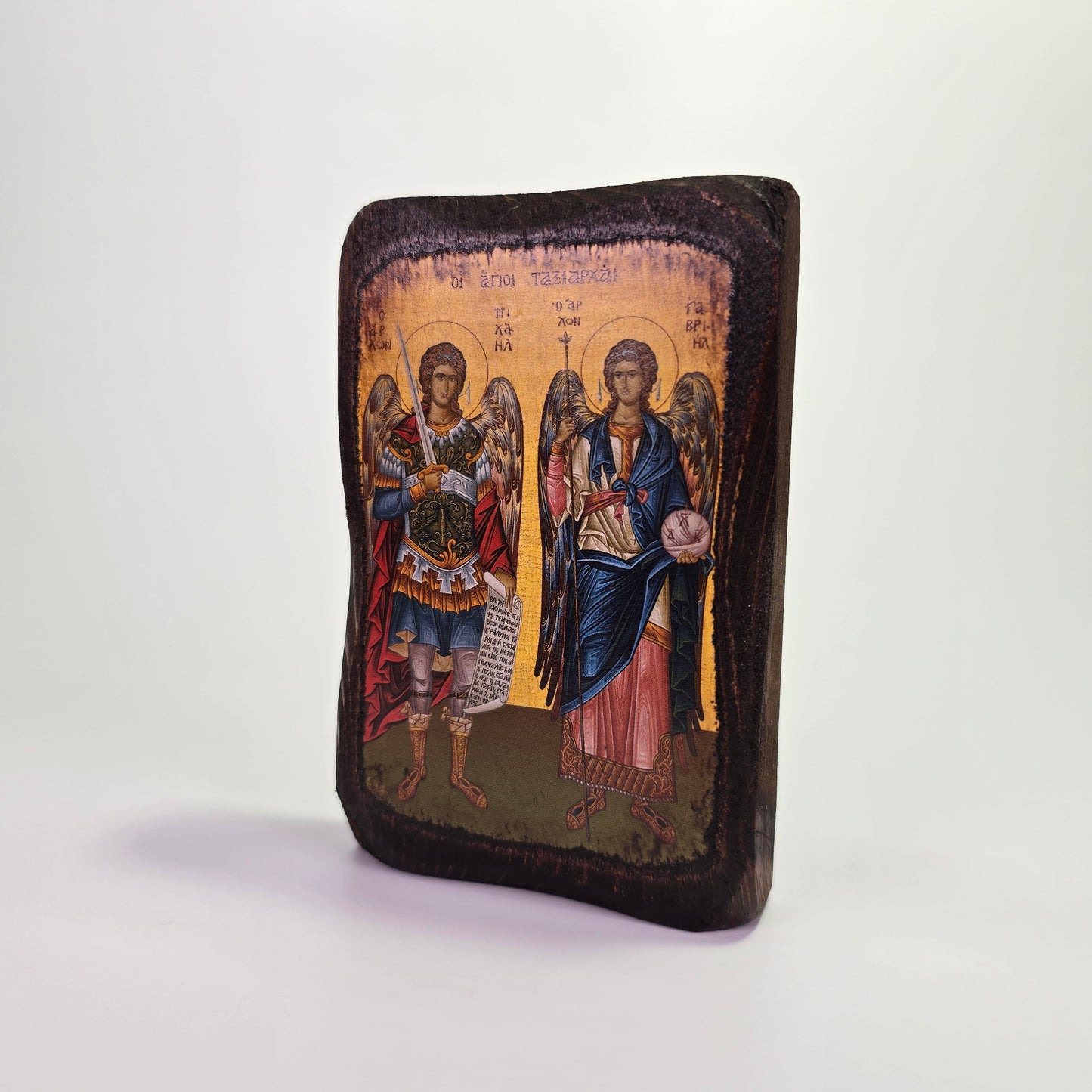 Archangels Michael and Gabriel Byzantine Icon – Made in Greece