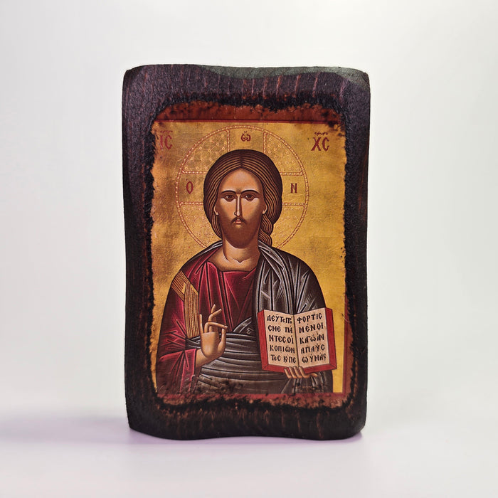 Jesus Christ Byzantine Icon – Handcrafted in Greece, Mount Athos