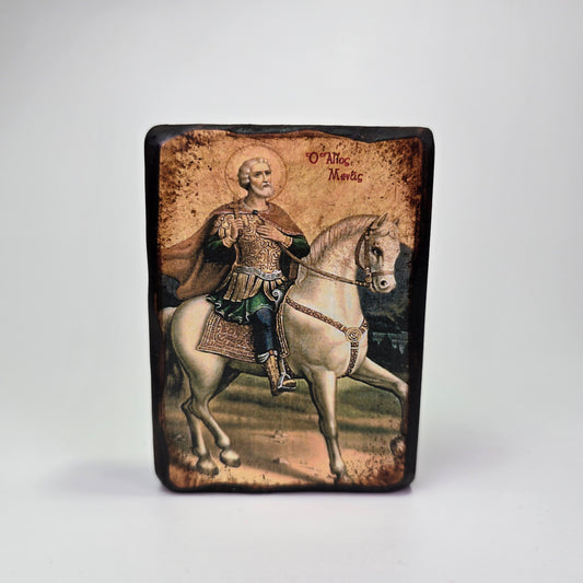 St. Minas Byzantine Icon – Made in Greece