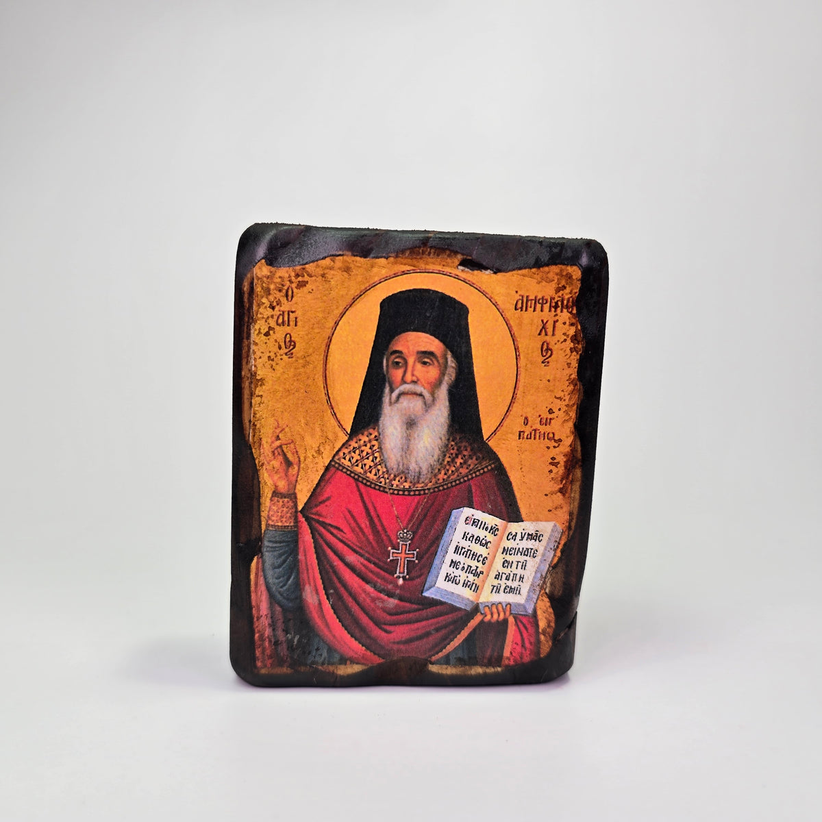St. Amphilochios Byzantine Icon – Made in Greece