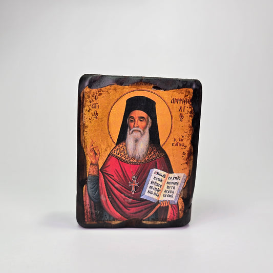 St. Amphilochios Byzantine Icon – Made in Greece