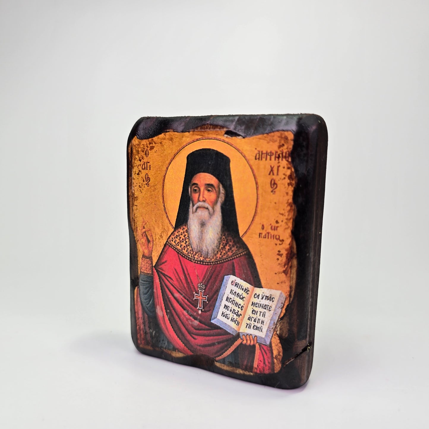 St. Amphilochios Byzantine Icon – Made in Greece