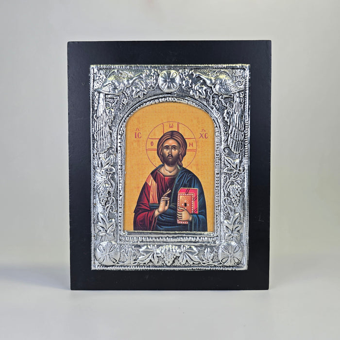 Jesus Christ the Pantocrator Byzantine Icon – Made in Greece