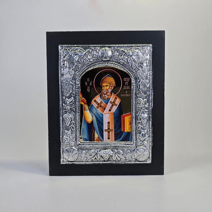 Saint Spyridon Byzantine Icon – Made in Greece