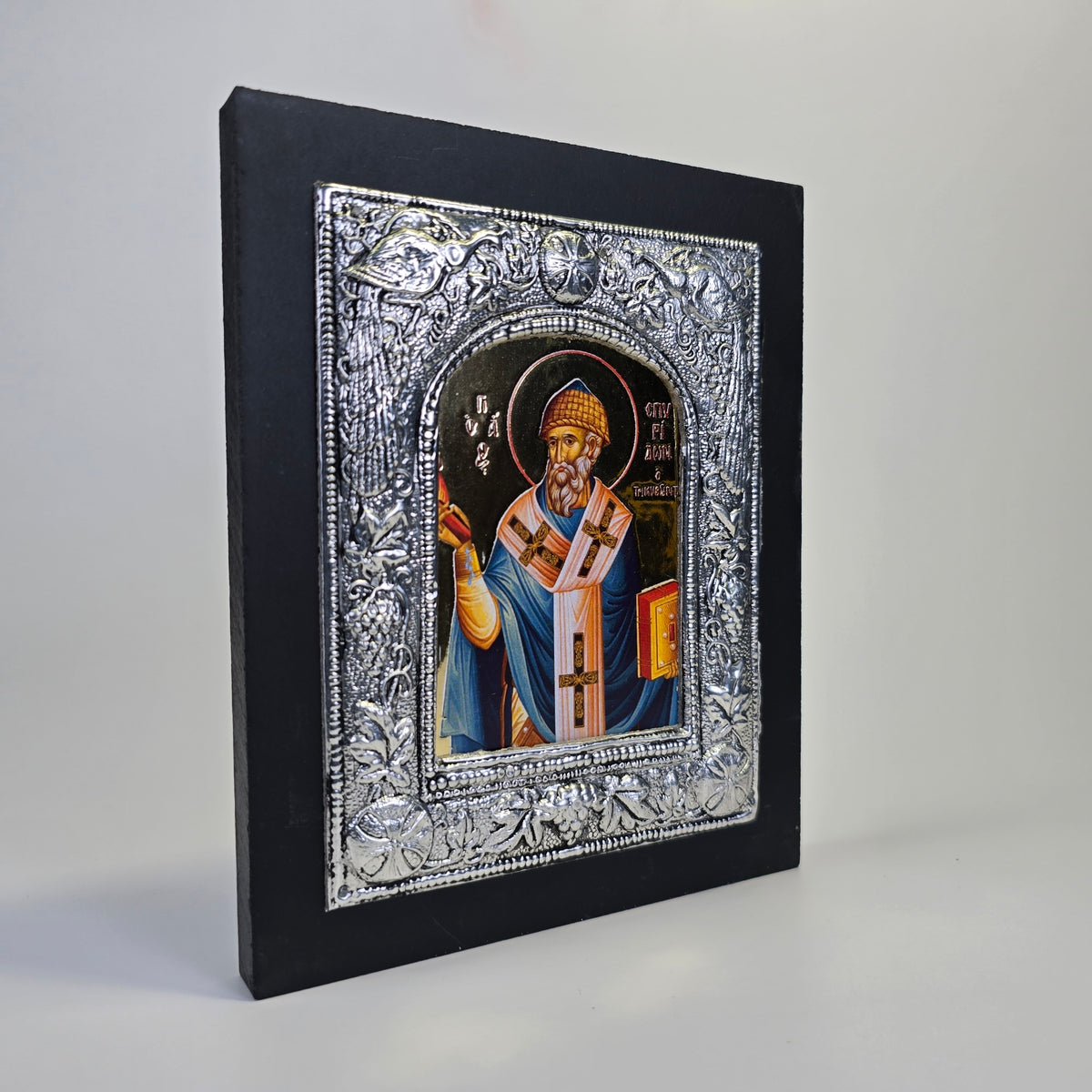 Saint Spyridon Byzantine Icon – Made in Greece