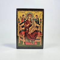 Theotokos Enthroned Icon – Handcrafted in Georgia
