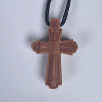 Cross Orthodox Wooden Traditional 3.2 x 2.2 x 0.5 cm