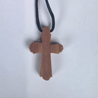 Cross Orthodox Wooden Traditional 3.2 x 2.2 x 0.5 cm