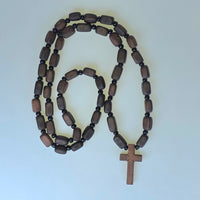 Orthodox Wooden Prayer Cross Necklace – Beaded (3 Variants) 3.5 X 2 cm