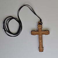 Cross Orthodox Wooden – Crucifixion (5.5 × 3.5 cm)