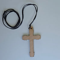 Cross Orthodox Wooden – Crucifixion (5.5 × 3.5 cm)