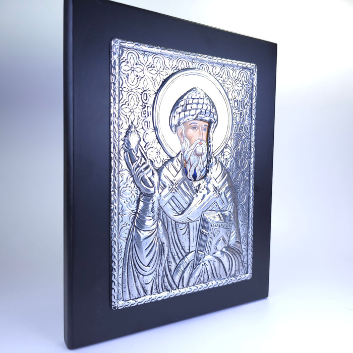 Saint Spyridon Byzantine Icon – Made in Greece