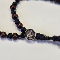 Orthodox Prayer Rope (Komboskini) – 150 Mixed Knots & Beads with Icon Medallion - Made on Mount Athos
