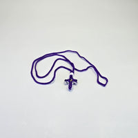 Orthodox Children’s Prayer Cross Necklace – Hand-Knotted (Multiple Colors)