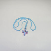 Orthodox Children’s Prayer Cross Necklace – Hand-Knotted (Multiple Colors)