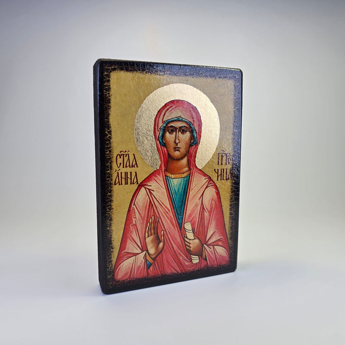 Saint Anna the Prophetess Icon – Made in Georgia