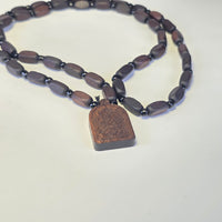 Orthodox Wooden Icon Necklace (2 Variants) – Dark Wood or Light Wood