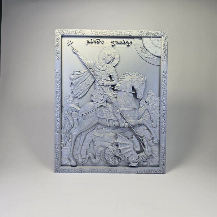 Saint George the Trophy-Bearer – Orthodox Relief Icon (PLA)