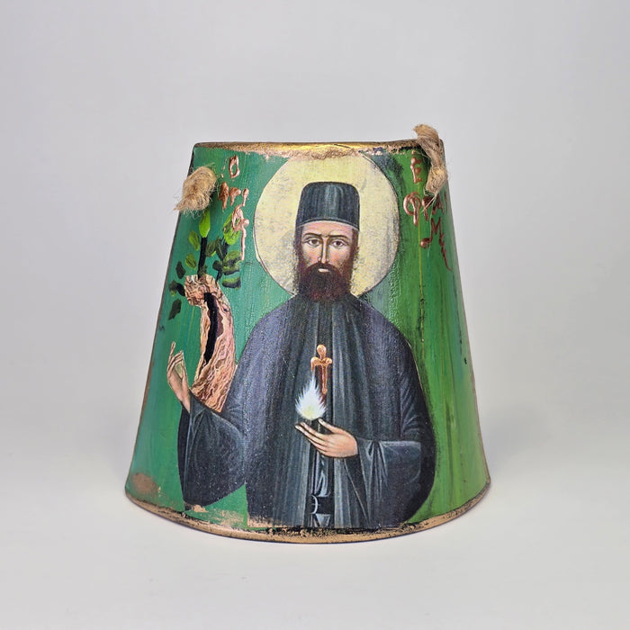 Saint Ephraim of Nea Makri Ceramic Hanging Icon - Made in Saint Ephraim Monastery (Greece)